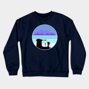 Ski the galaxy! Crewneck Sweatshirt